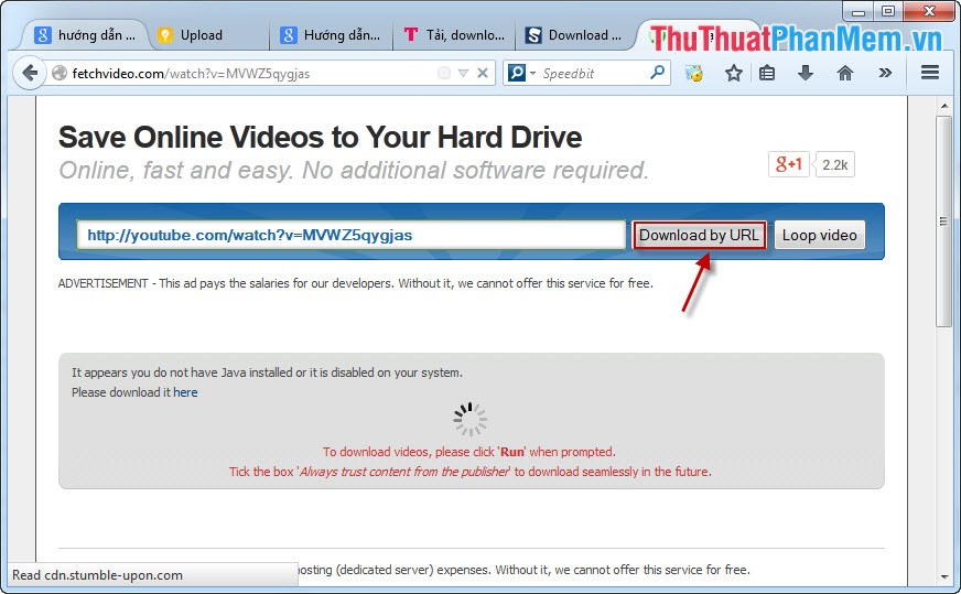 Hướng dẫn download video trên Youtube không cần phần mềm