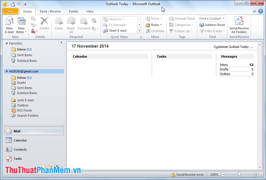 Hướng dẫn cấu hình Gmail trên Outlook