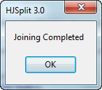 HJSplit phần mềm cắt nối file cực nhanh