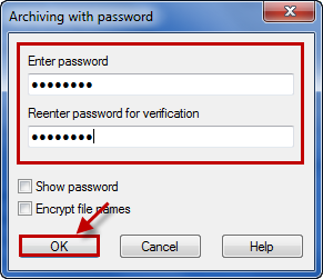 Đặt mật khẩu (password) cho file nén RAR