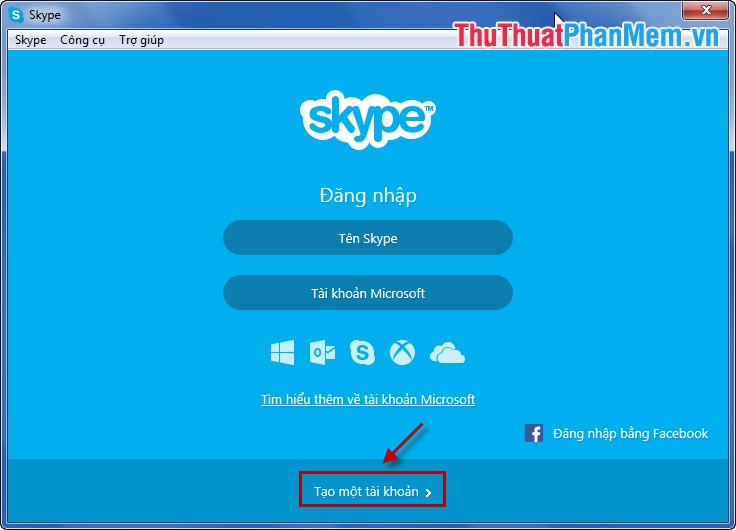 Hướng dẫn đăng ký tài khoản Skype