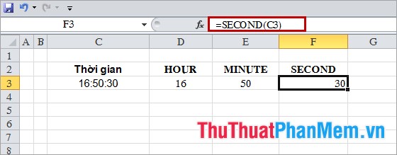 Các hàm thời gian ngày tháng trong Excel