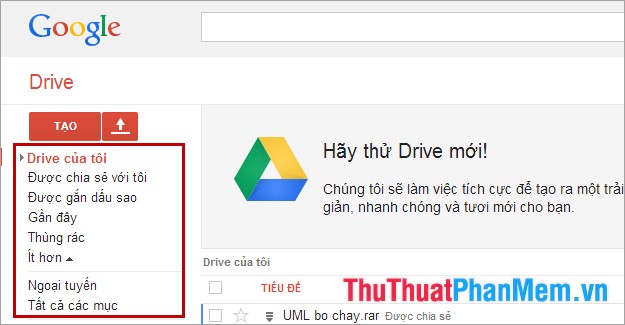 Hướng dẫn sử dụng Google Drive
