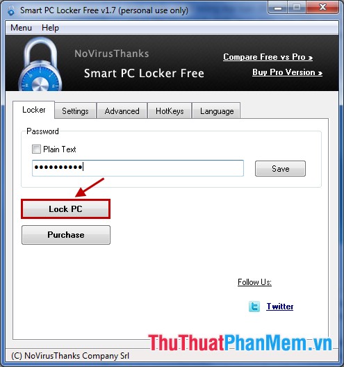 Khóa máy tính bằng phần mềm Smart PC Locker