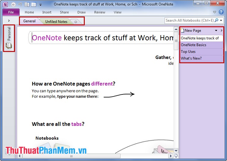 Hướng dẫn dùng Microsoft OneNote 2010