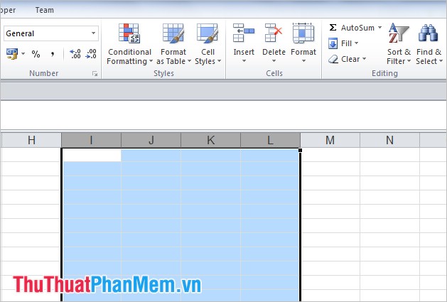 Thay đổi chiều rộng của cột và chiều cao của hàng trong Excel