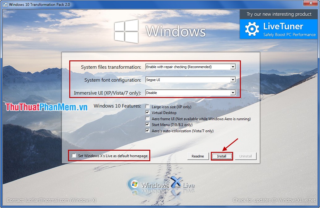 Chuyển giao diện Windows 7/8 sang Windows 10