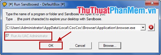 Chạy thử phần mềm an toàn bằng Sandboxie