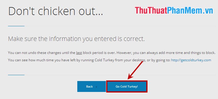 Chặn truy cập website bằng phần mềm miễn phí Cold Turkey