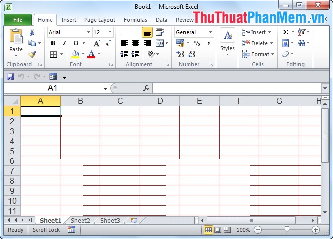 Hướng dẫn thay đổi màu đường lưới (Gridlines) trong Excel