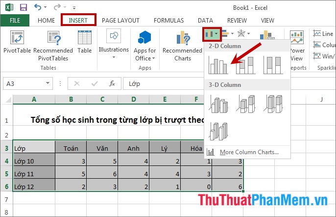 Hướng dẫn cách vẽ đồ thị trong Excel