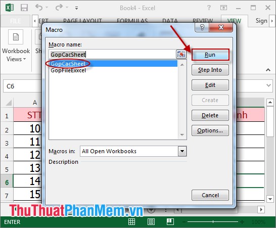 Hướng dẫn gộp nhiều file Excel thành 1 File