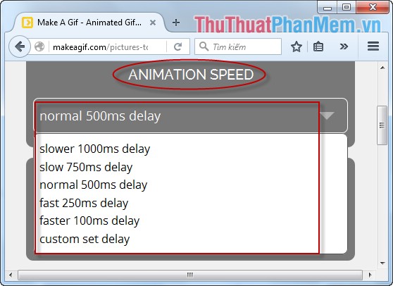 Animation speed