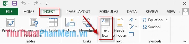 Hướng dẫn chèn Textbox trong Excel