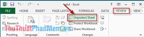 Unprotection Sheet