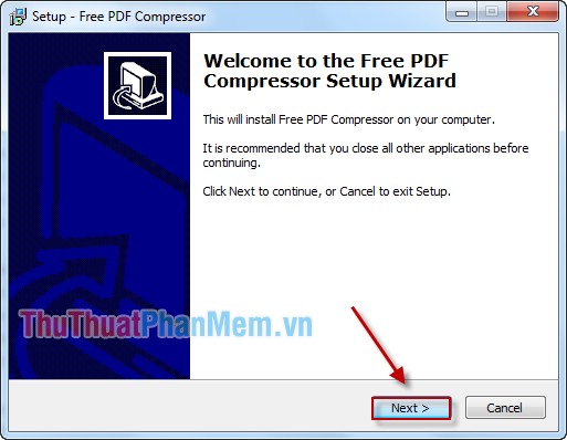 Giảm kích thước file PDF bằng Free PDF Compressor