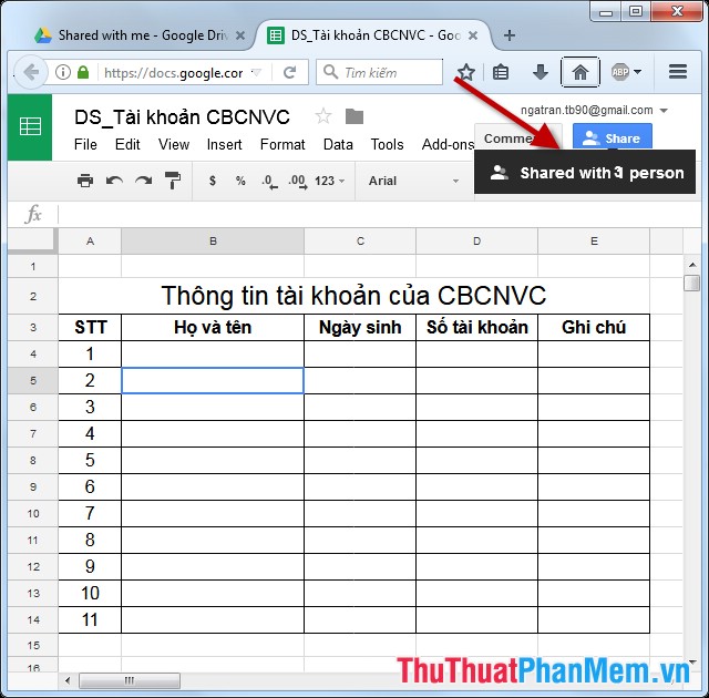 Hướng dẫn tạo tài liệu trực tuyến Google Docs, Excel, PowerPoint và cách chia sẻ cho mọi người