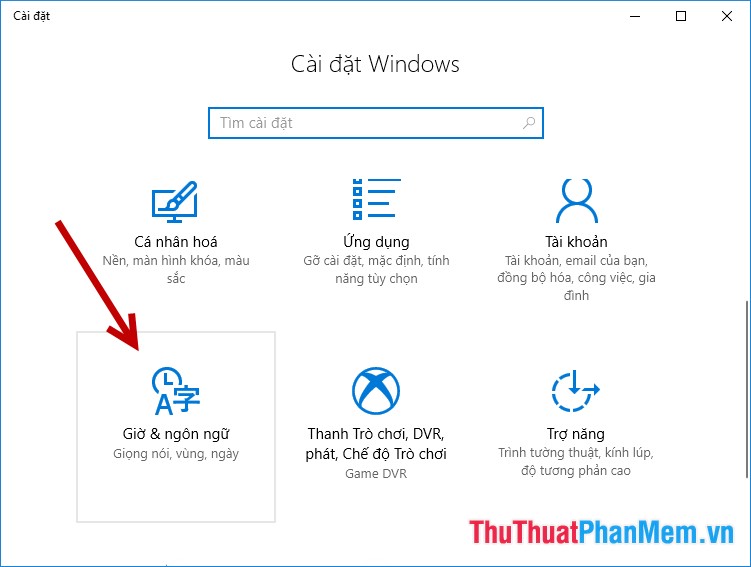 Hướng dẫn cài đặt ngôn ngữ tiếng Việt cho Windows 10