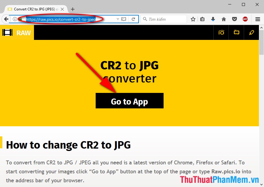 Cách chuyển file CR2 sang JPG trực tuyến online