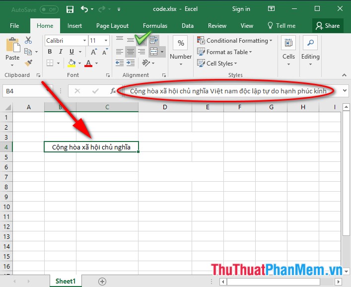 Hướng dẫn chữ tự động xuống dòng trong Excel - Tự động xuống dòng khi hết chiều rộng của cột trong Excel