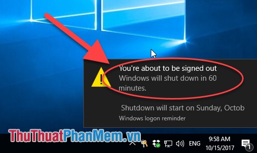 Cách hẹn giờ tắt máy tính trên Windows 10