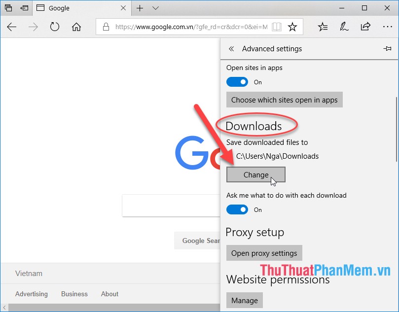 Cách thay đổi thư mục Download mặc định trên mọi trình duyệt Chrome, Cốc Cốc, Edge, Firefox