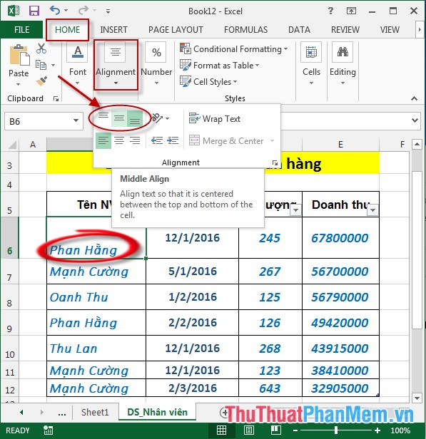 Hướng dẫn cách định dạng dữ liệu trong Excel