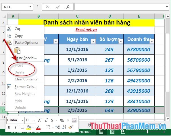 Cách bảo vệ bảng tính trong Excel