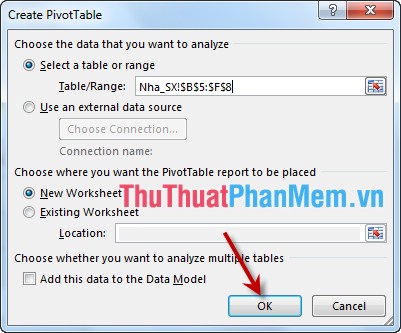 Làm quen với PivotTable reports trong Excel