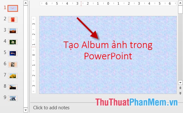 Cách tạo Album ảnh trong PowerPoint