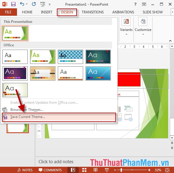 Sử dụng Slide Master trong PowerPoint