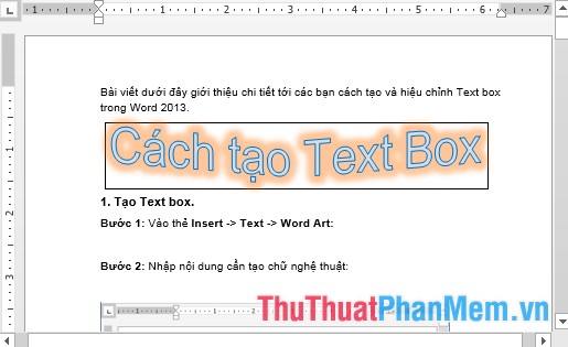 Tạo và hiệu chỉnh Text box trong Word