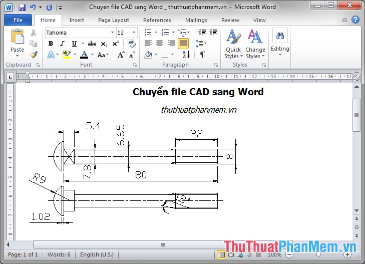 Cách chuyển file CAD sang Word nhanh và chuẩn nhất