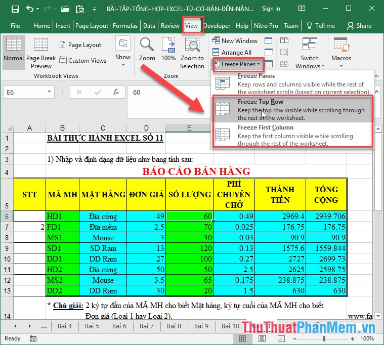 100 thủ thuật Excel cực kỳ hữu ích cần phải biết - Phần 2
