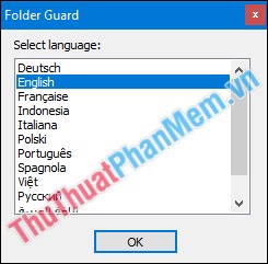 Đặt mật khẩu cho thư mục, đặt password cho thư mục, folder bằng Folder Guard