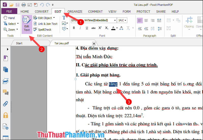 Cách chỉnh sửa file PDF bằng Foxit PhantomPDF