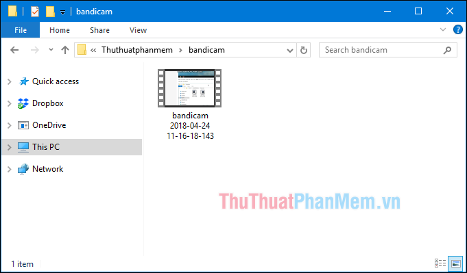 Quay phim, video màn hình bằng phần mềm Bandicam