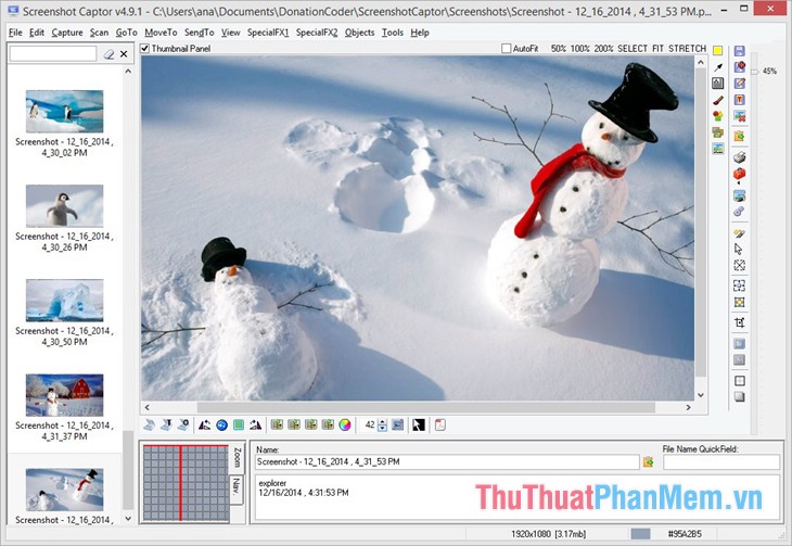 Phần mềm chụp ảnh màn hình chuyên nghiệp Screenshot Captor