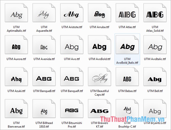 Download bộ font UTM đẹp, Việt Hóa Unicode