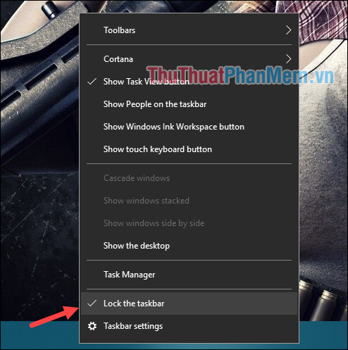 Cách di chuyển thanh Taskbar đến các vị trí khác nhau trên Desktop