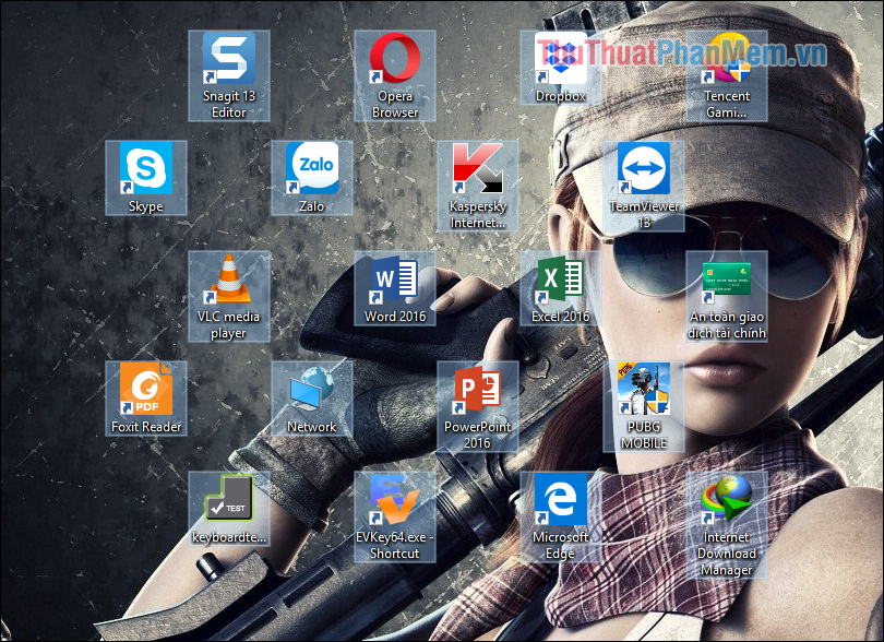 Cách sắp xếp biểu tượng Icon trên Desktop