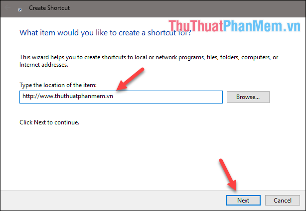 Tạo Shortcuts cho Website trên Desktop