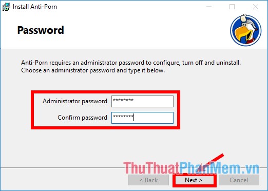 Yêu cầu nhập mật khẩu