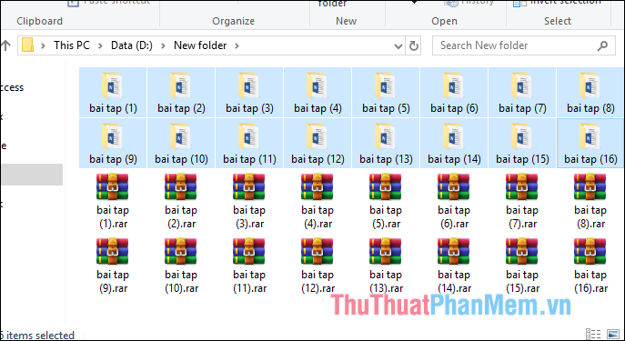 Cách giải nén nhiều file cùng lúc bằng WinRAR, mỗi file vào 1 thư mục riêng biệt