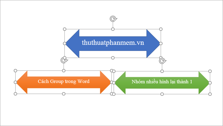 Cách group trong Word, nhóm nhiều hình lại thành 1 trong Word