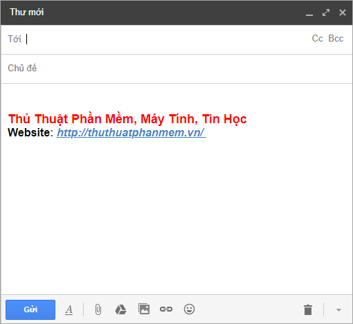 Cách tạo chữ ký trong Gmail