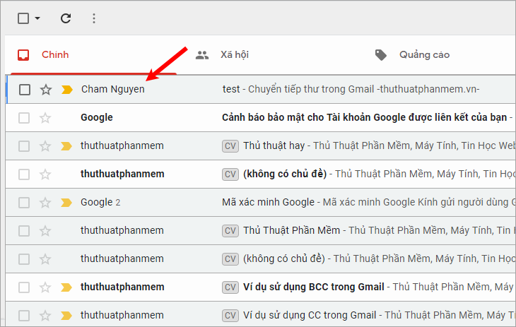 Cách chuyển tiếp thư trong Gmail