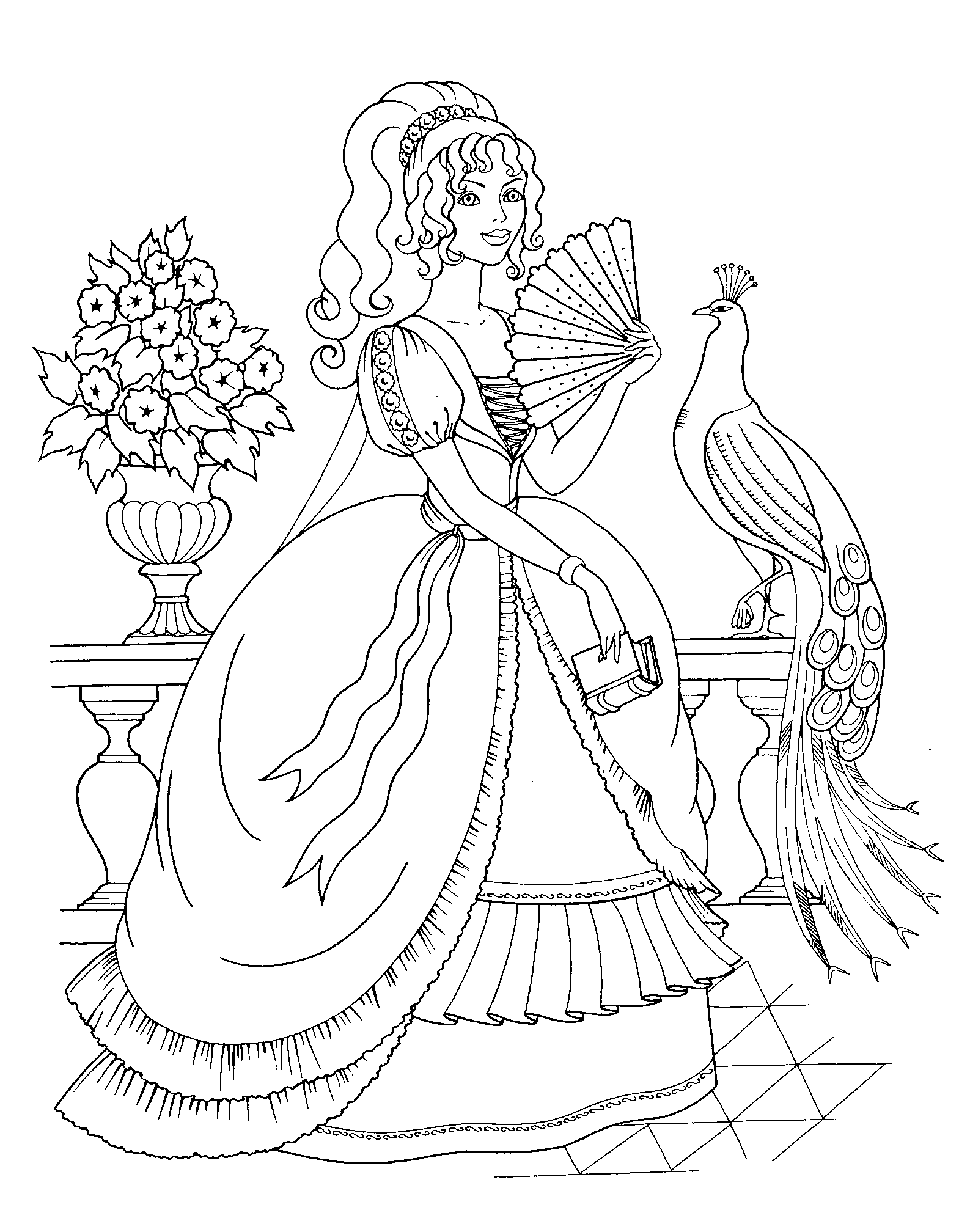 Tranh tô màu công chúa đẹp (126)