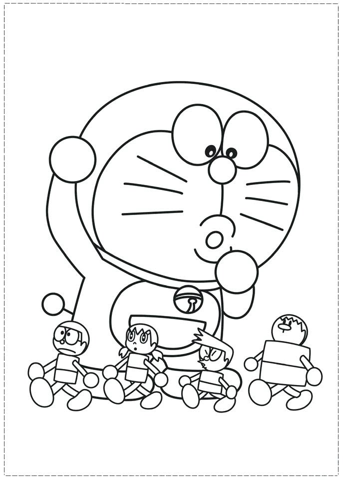 Tranh tô màu Doraemon