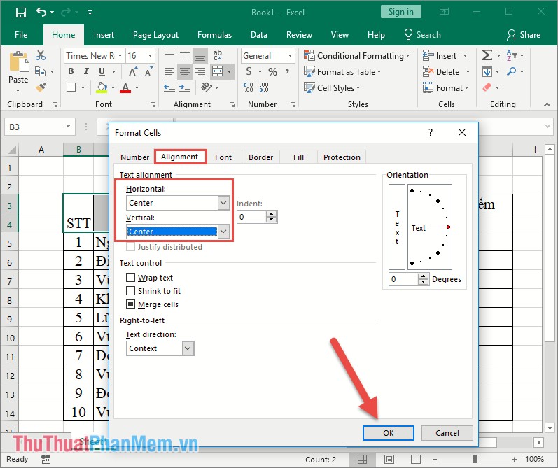 Cách kẻ bảng trong Excel